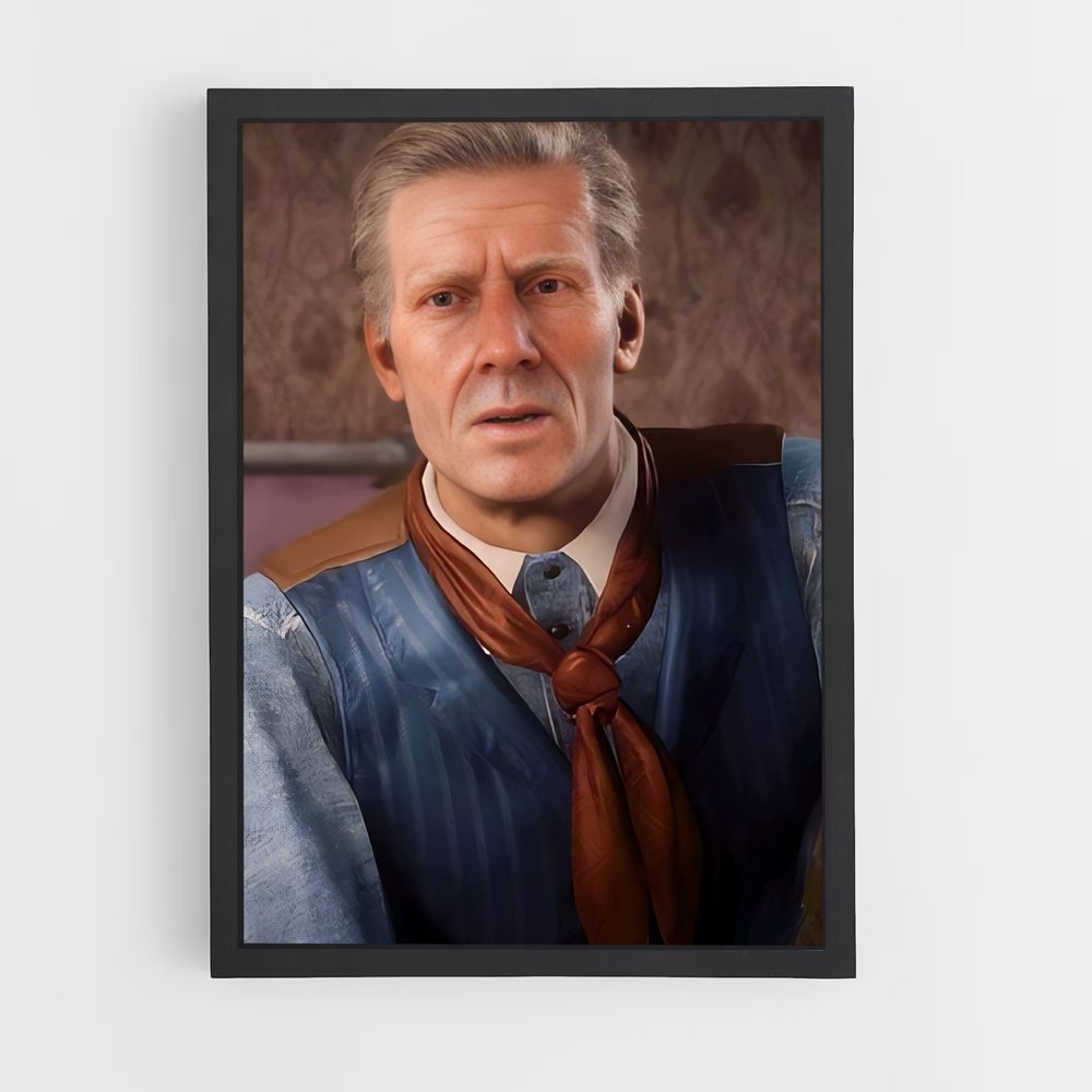 Poster Le Charmeur en Bleu – affiche Red Dead Redemption (vue 2)